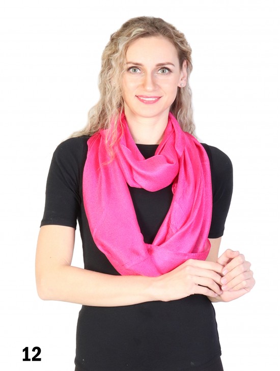 Solid Colour Loop Fashion Scarf